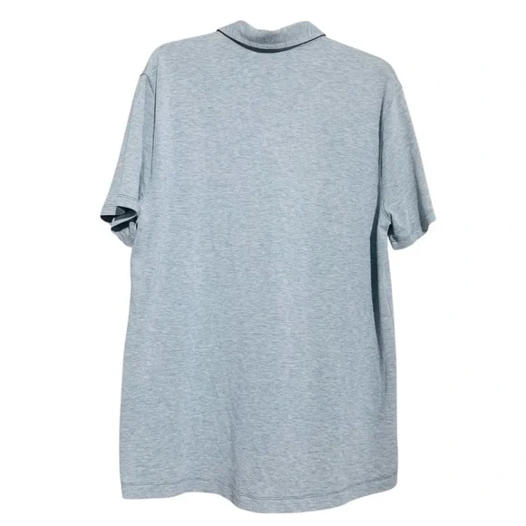 Lululemon Polo Mens Blue Evolution Golf Shirt Tech Performance Stretch - Picture 2 of 6